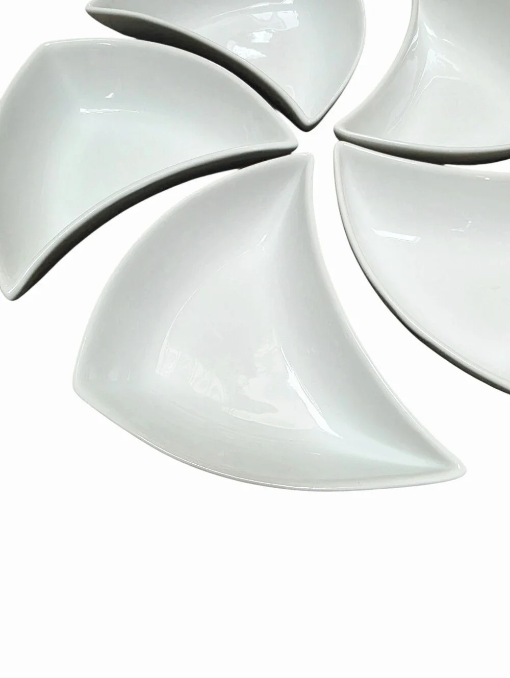Lot of 5 B.Smith With Style Hors D'Oeuvre Serve Snack Bowl White NWOB